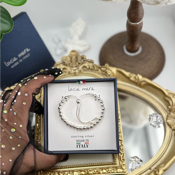 Lucia Mara Sterling Silver Beaded Bracelet – Made in Italy - Picture 8 of 8